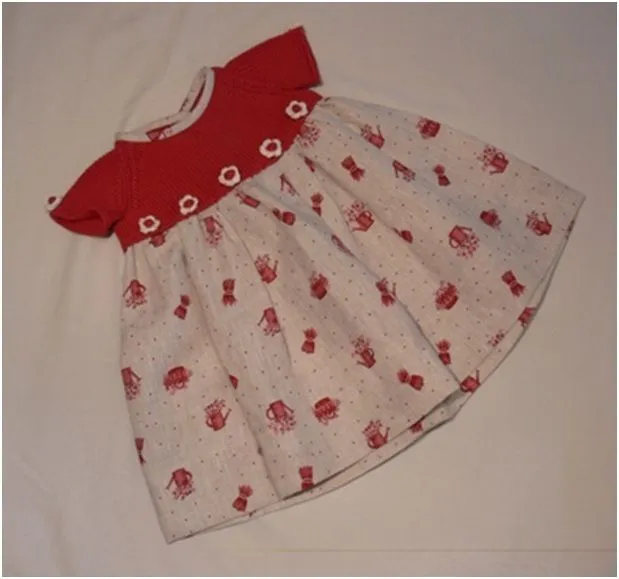 Vestido de niña rojo de patchwork - Patrones: Catálogo de Planas ...