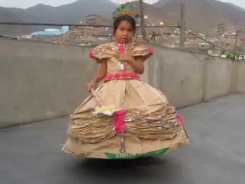 Vestidos de papel reciclado para niñas - Imagui