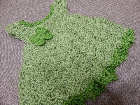 Vestido Pistache para Bebe Crochet - YouTube