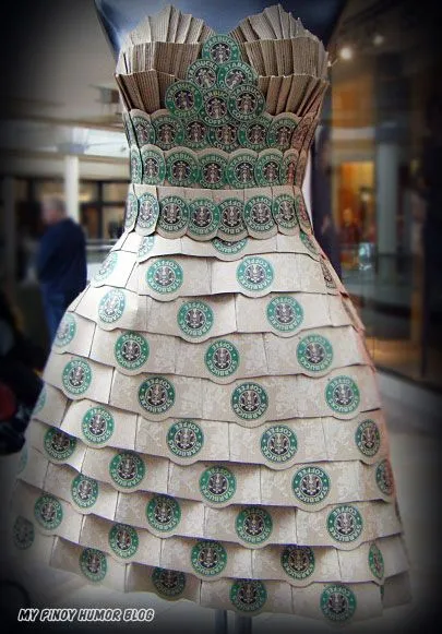 Vestidos reciclados de carton - Imagui