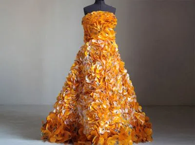 Vestidos con material reciclable para niños - Imagui Vestidos con material reciclable para niños - Imagui