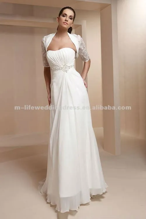 envío gratis lc2505 bolero diseñador de vestidos de novia a corto ...