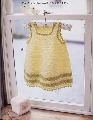Vestidos en crochet para bebé paso a paso - Imagui