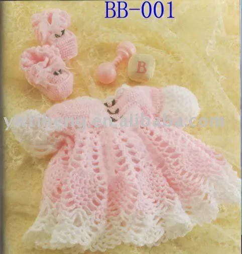 Como hacer vestido en crochet para bebé - Imagui