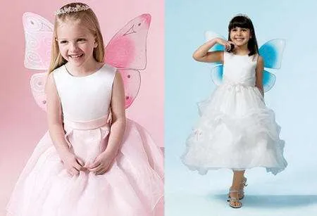 Vestidos de fiesta para niñas con forma de mariposa | Mas de Moda