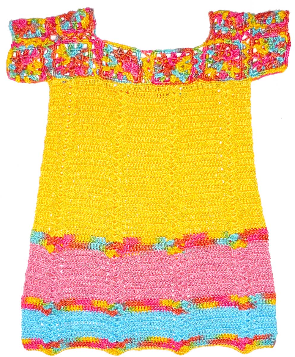 vestidos de niña tejidos a crochet | Tejidos Carmesí - Infantil