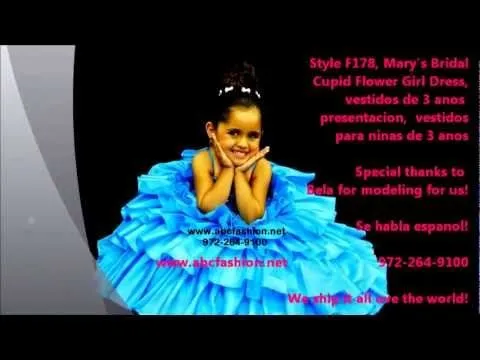 Vestidos para ninas de 3 anos, Vestidos de Primera Comunion - YouTube