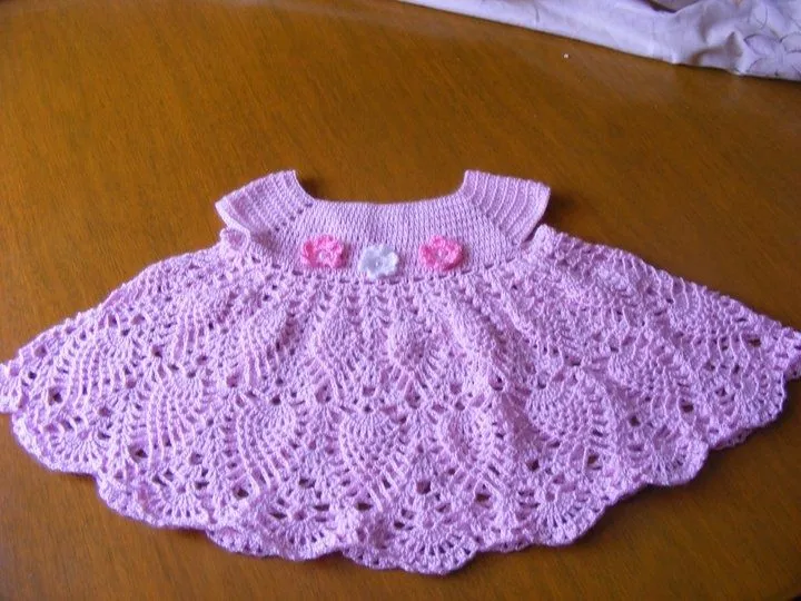 Vestidos de niña tejidos a crochet pinterest - Imagui