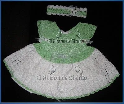Vestidos tejidos en crochet para niñas - Imagui