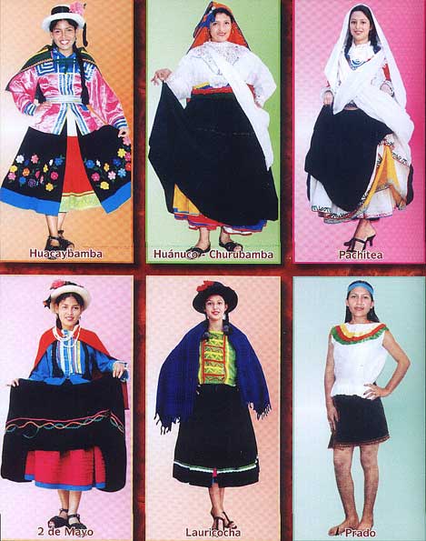 Traje tipico de la region andina para colorear - Imagui