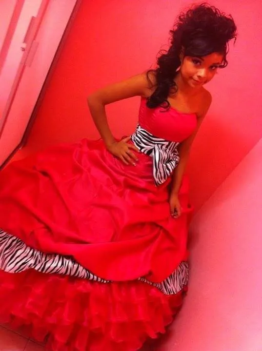 Hermoso vestido color rosa fiuchan con zebra♥ | vestidos de xv años