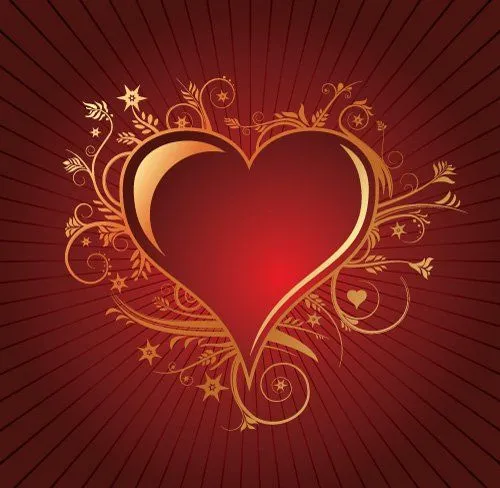 Vettoriali gratis: Disegno del cuore con fiori, vector graphics ...