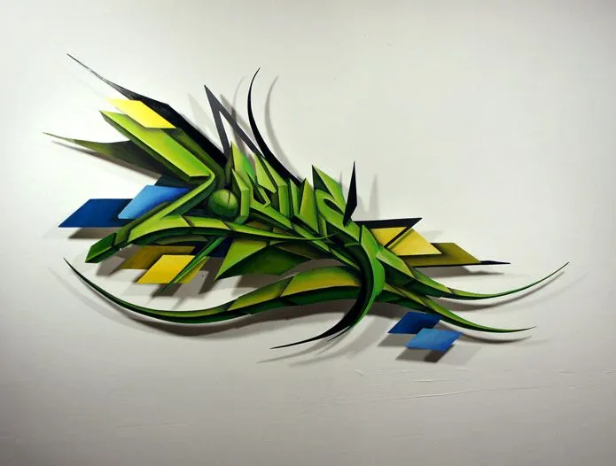 Victor Malagon's Wood Cut Graffiti