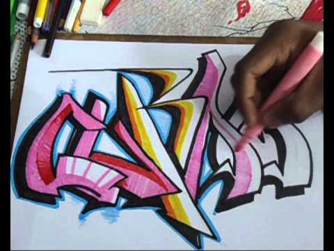 Vídeo Aula com Gene do Grafite 107| Letra Graffiti | Rashid Eu te ...