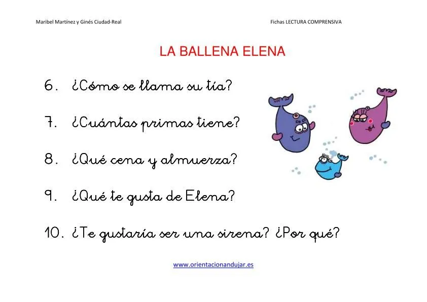 Video cuentos infantiles cortos para niños La Ballena Elena