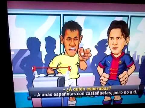 Un vídeo de dibujos animados ya junta a Messi y Neymar - YouTube