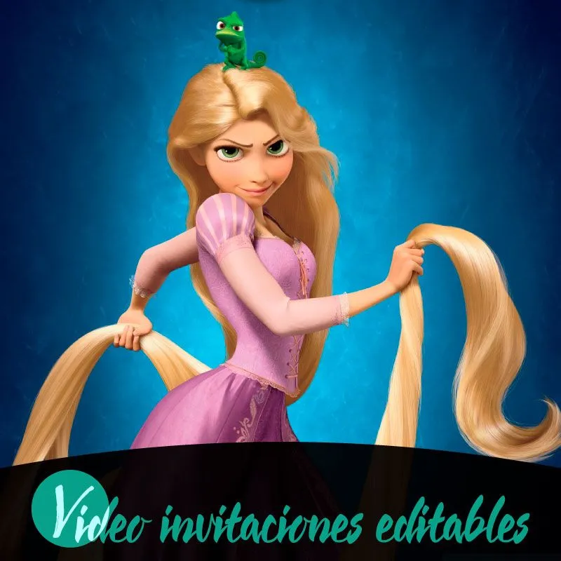 Video invitación de Rapunzel 01 Gratis Online 2023 - Video Invitaciones Editables Video invitación de Rapunzel 01 Gratis Online 2023 - Video Invitaciones Editables