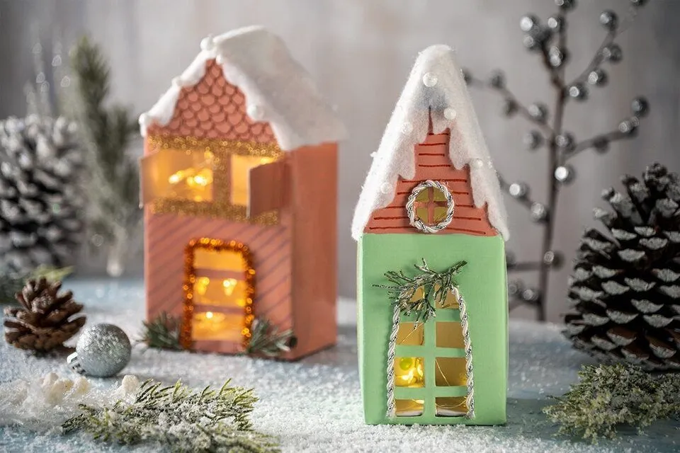 Villas Navideñas con cartón reciclado, la mejor manualidad navideña