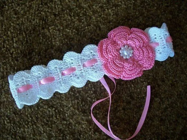Mis Pasatiempos Amo el Crochet: Vincha de bebé
