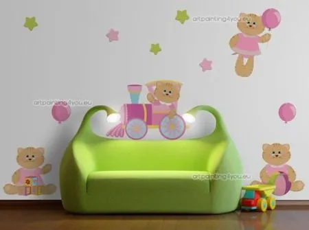 Decoración de cuartos de bebés con vinilos - Imagui