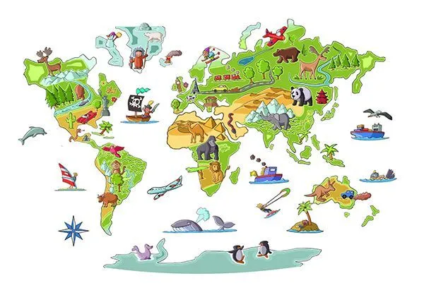 vinilos infantiles. Mapa mundi | Cuadros | Pinterest | Google