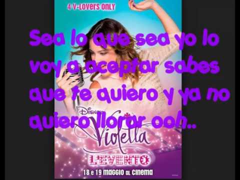 Violetta Como Quieres Que Te Quiera Karaoke - YouTube