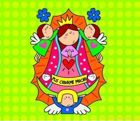 Imagenes faciles de dibujar de la Virgen de Guadalupe - Imagui