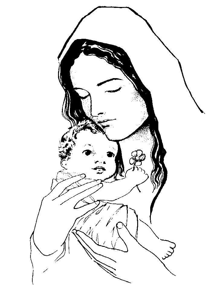 Dibujo de maria auxiliadora para pintar - Imagui