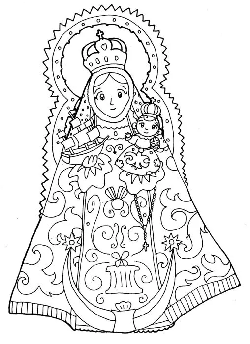 Virgen del valle para colorear - Imagui