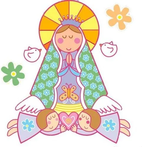 Virgencita colores pastel | imagenes de la Virgen Maria | Pinterest