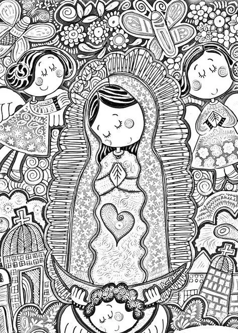 Virgencitas on Pinterest | Virgen De Guadalupe, Folk Art and ...