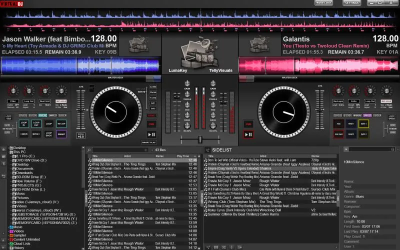 VIRTUAL DJ SOFTWARE - NS7II 4-Deck Swap Full HD Skin - Teaser