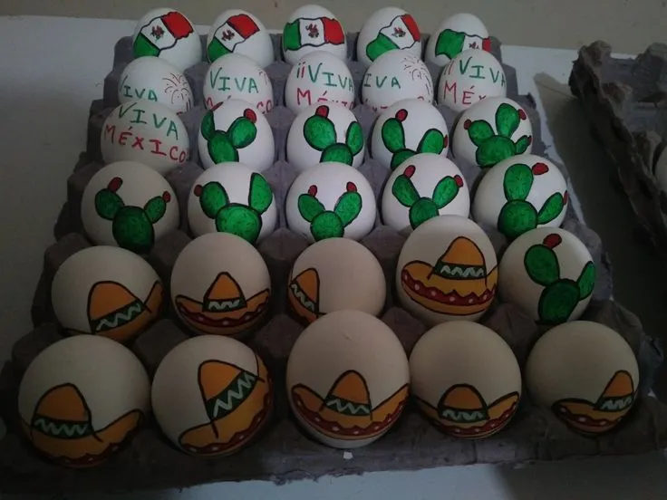 Viva México!! | Imagenes de huevos decorados, Huevos de confeti, Imagenes  de huevos