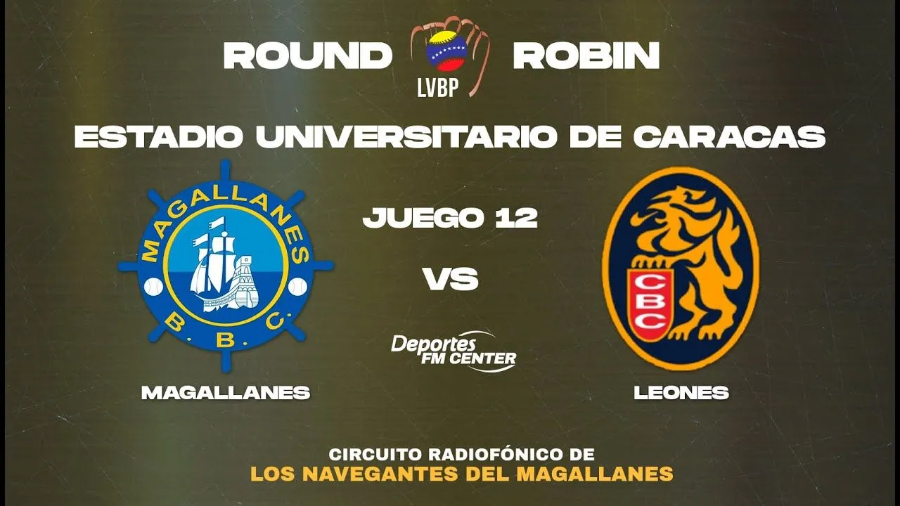 EN VIVO (11/01/2022) | Magallanes vs Leones | ROUND ROBIN - JUEGO 12 -  YouTube
