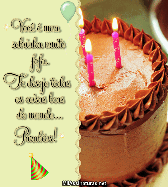 Você é uma sobrinha muito fofa. Te desejo todas as coisas boas do ... Você é uma sobrinha muito fofa. Te desejo todas as coisas boas do ...