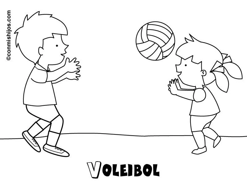 Voleibol: Dibujos para colorear