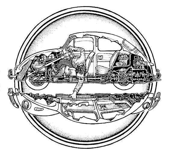 Volkswagen Escarabajo (Vochos): VW Sedan - Diagrama & Motor Parts
