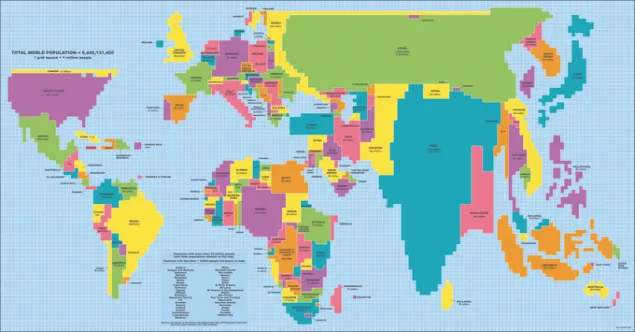 Volver a dibujar el mapa del mundo