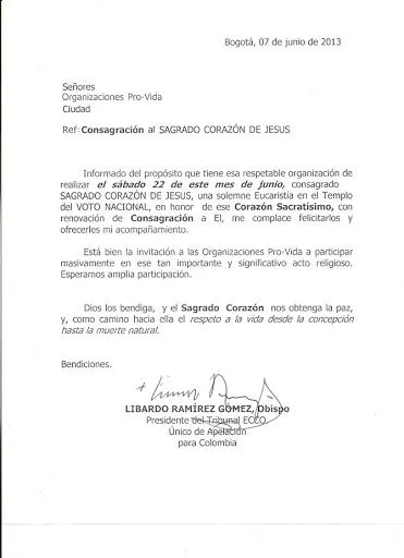 Voto Católico Colombia: junio 2013