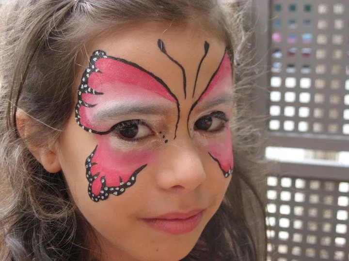 Maquillaje niños mariposa - Imagui