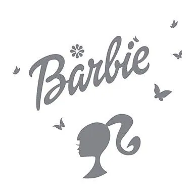 Wall Stickers - Nursery Barbie Head Logo Wall Stickers