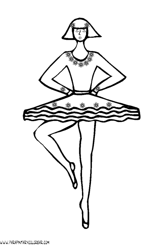 Pin Bailarinas Ballet Dibujos Juegos Para Pintar Colorear ...