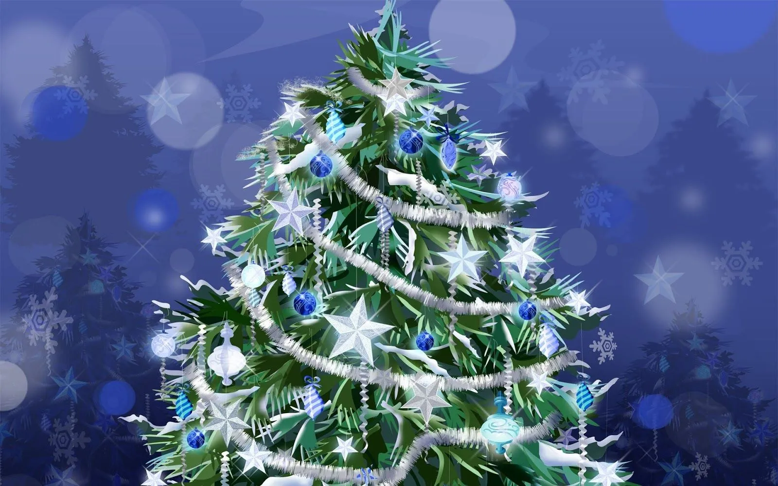 wallpapernarium: Un bello árbol de navidad totalmente decorado