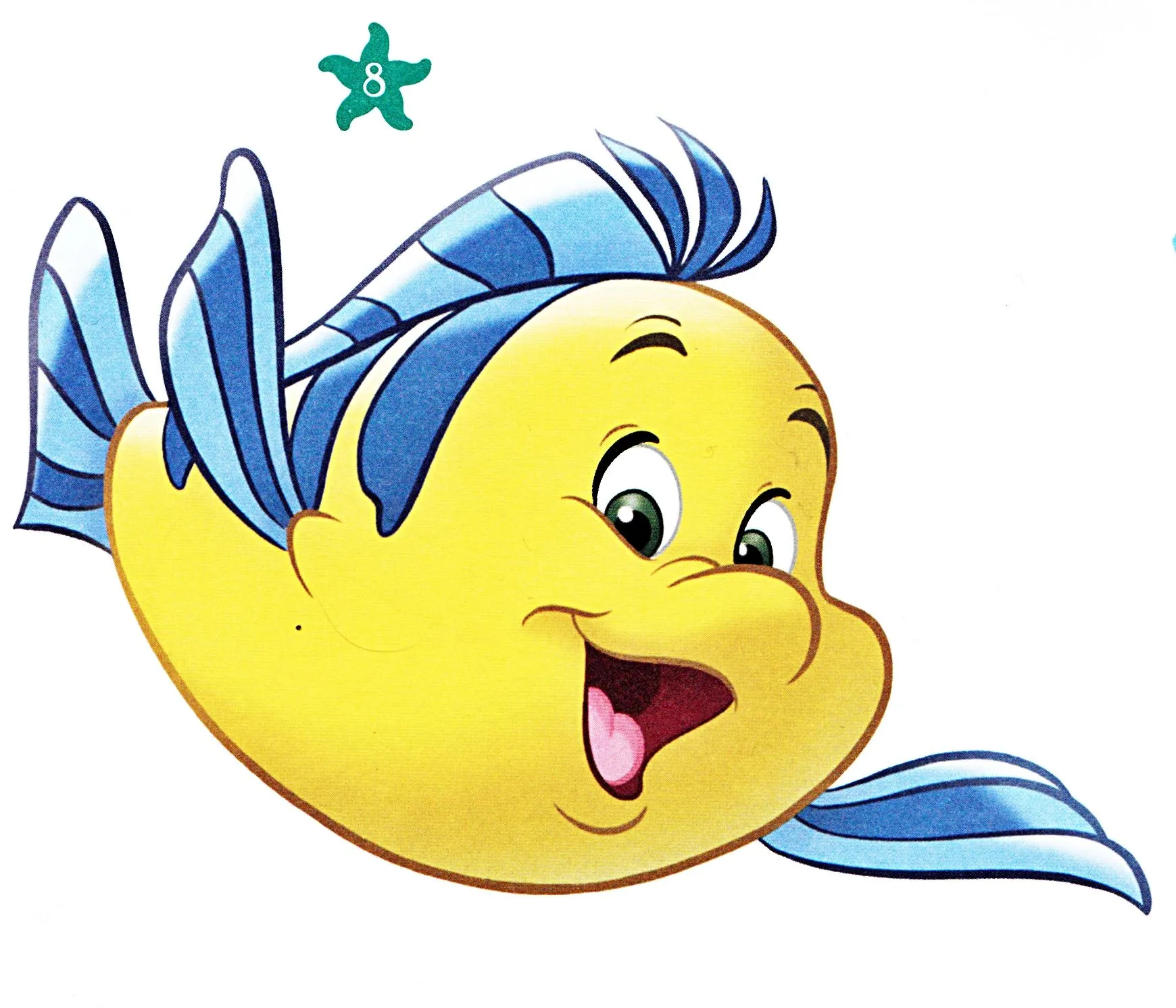 Walt Disney Book Images - Flounder - Walt Disney Characters Photo ...