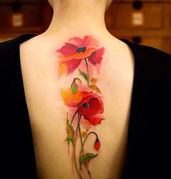 Watercolor tattoos, tatuajes de acuarelas | Belagoria
