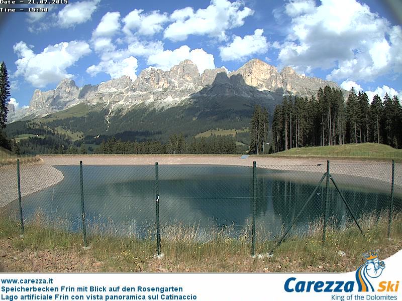 Webcam For Ski on Twitter: "Carezza - Lago artificiale Frin con ...