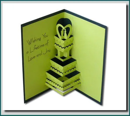 Wedding Cake - 3d Pop Up Greeting Card - Buy Gift Cards Product on ...