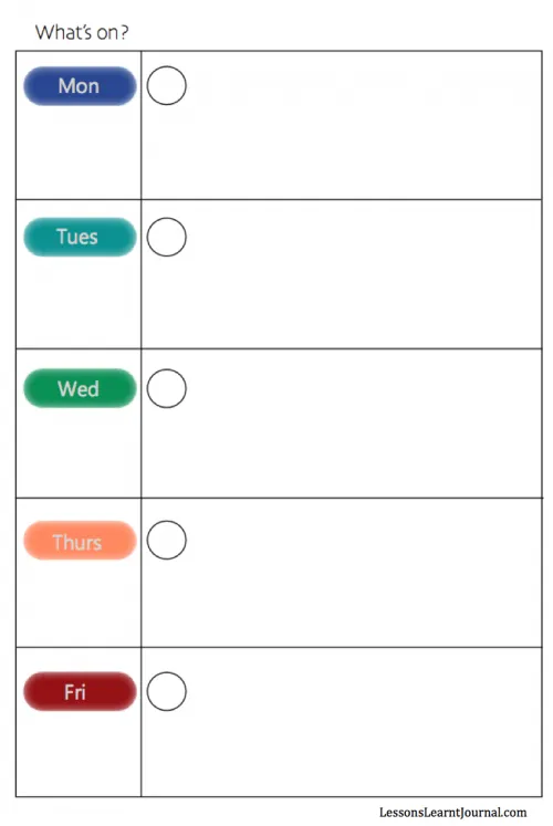 Weekly Calendar for Work, Rest & Play - Free Printable Weekly Calendar for Work, Rest & Play - Free Printable