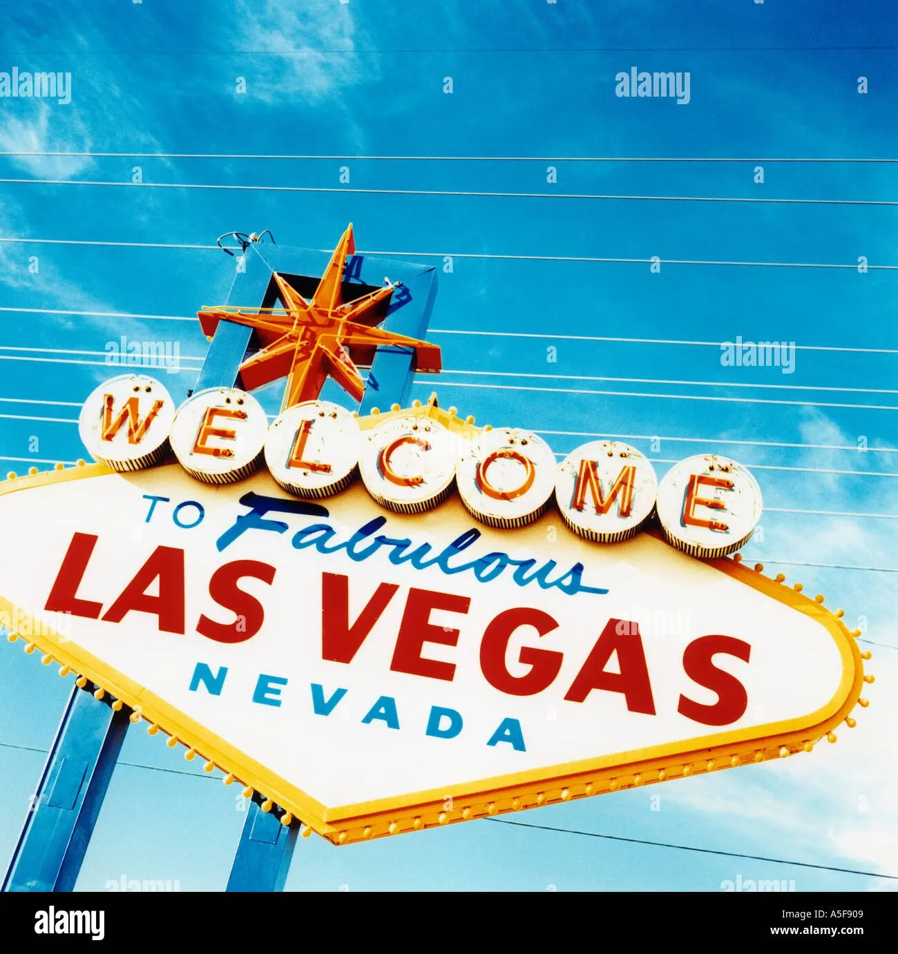 Welcome Sign In Las Vegas Neveda Usa Stock Photo, Picture And ...