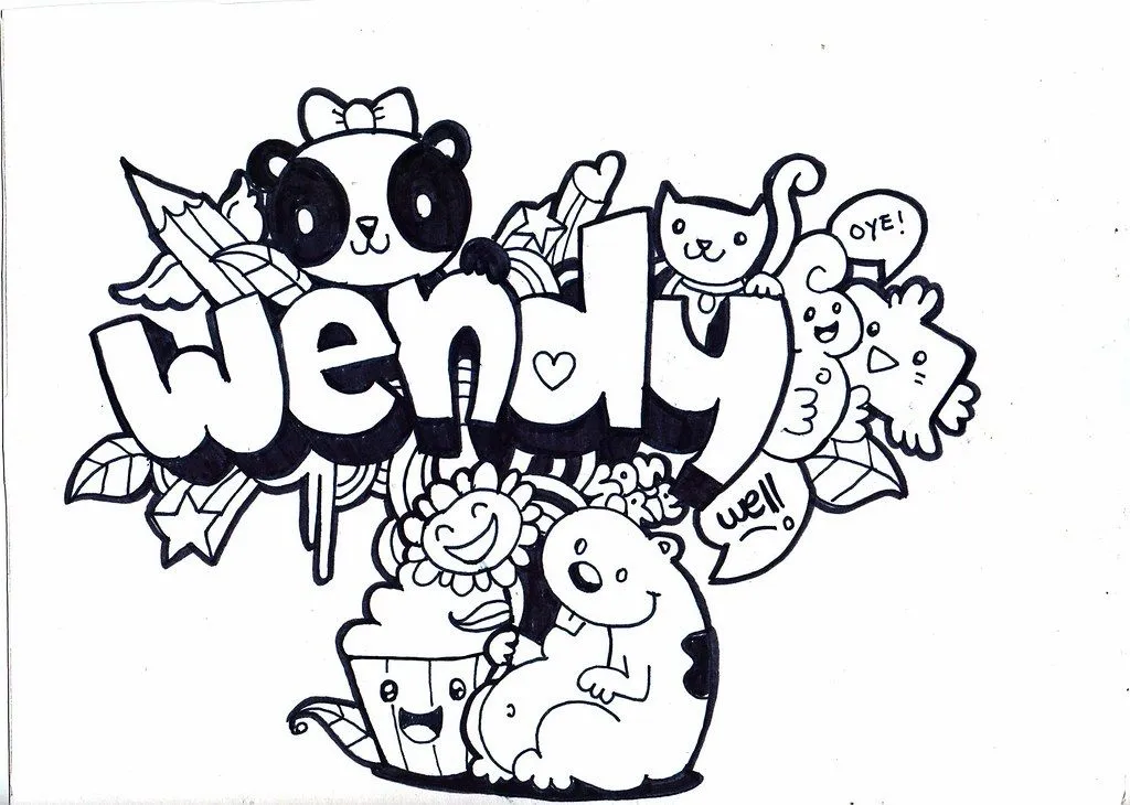 wendy | Un nuevo nombre en doodle :) mira el proceso en www.… | Flickr